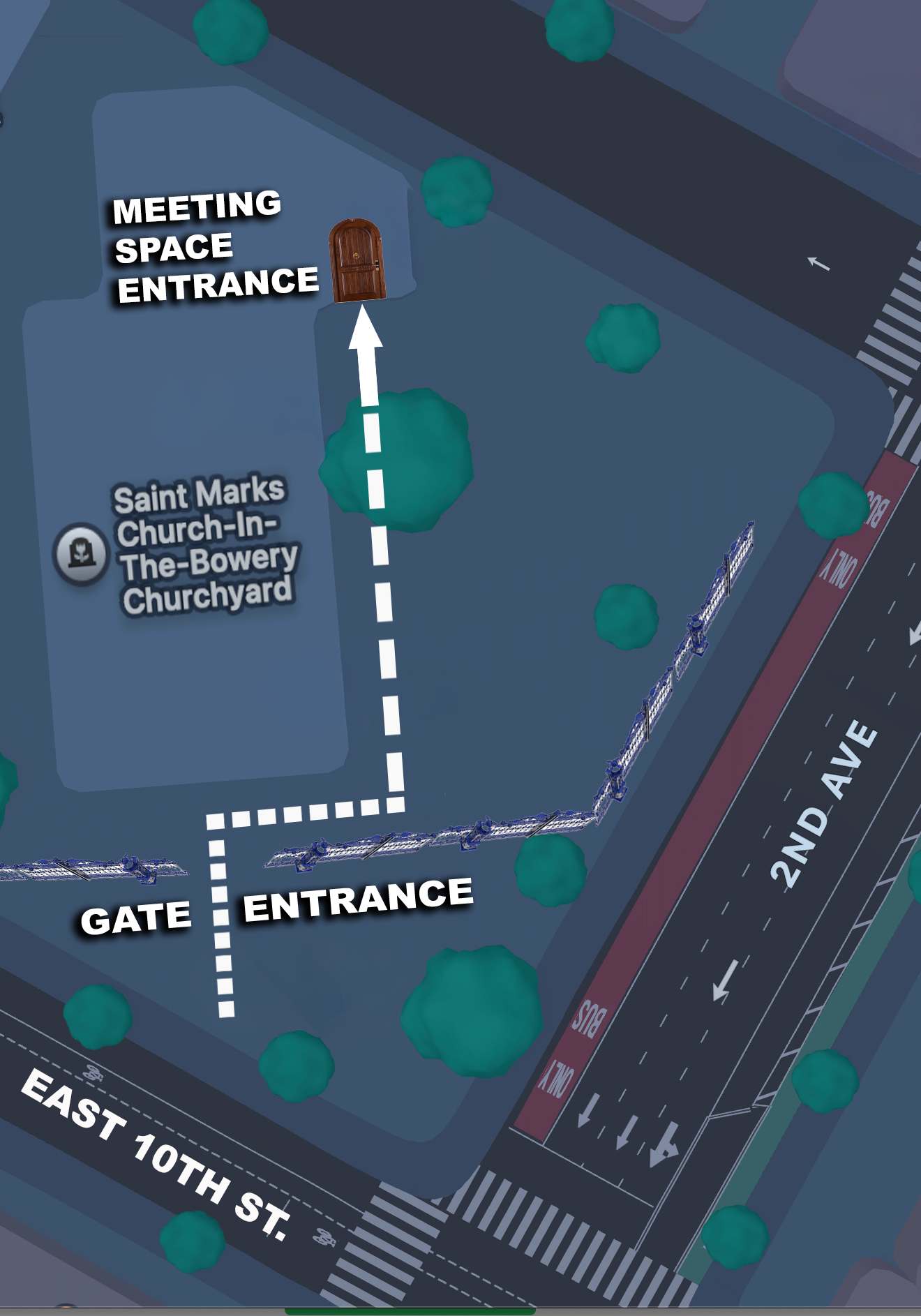 Rise and Recover Map to Entrance